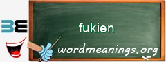 WordMeaning blackboard for fukien